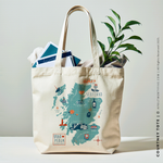 Load image into Gallery viewer, COURTNEY | Scotland Map Tote
