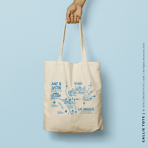 CALLIE | Los Angeles California Map Tote