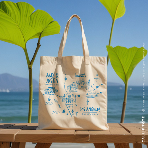 CALLIE | Los Angeles California Map Tote