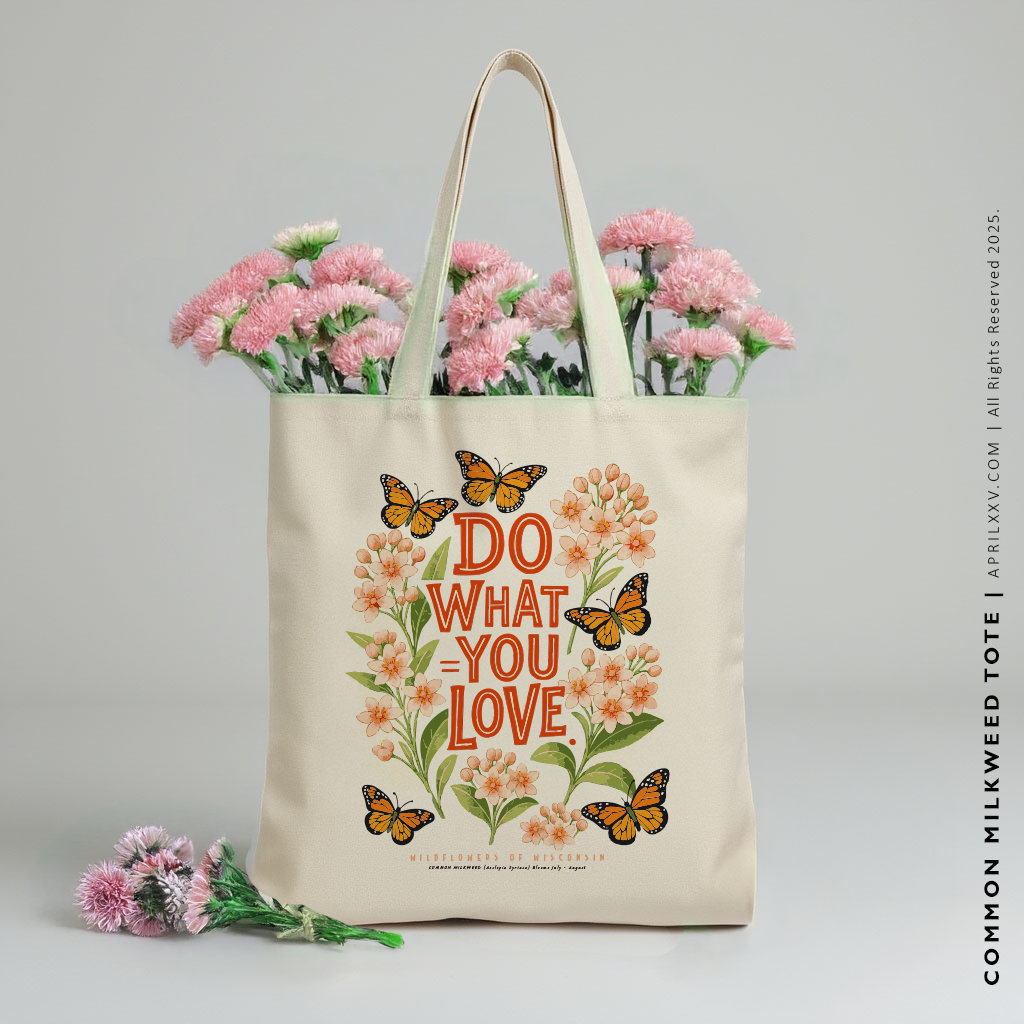 MILKWEED | Wildflowers of Wisconsin Tote