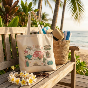 Janey | Oahu Hawaii Canvas Tote