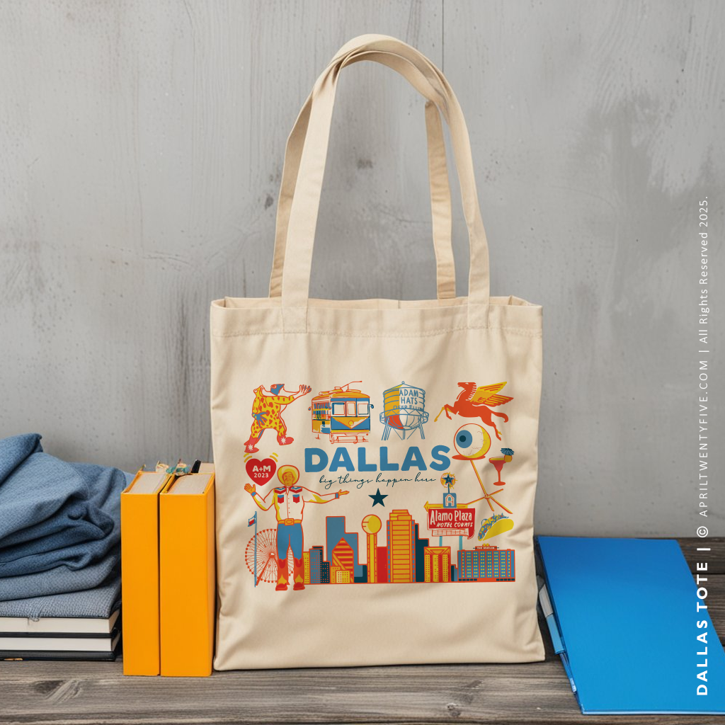 DALLAS | Dallas, Texas Canvas Tote