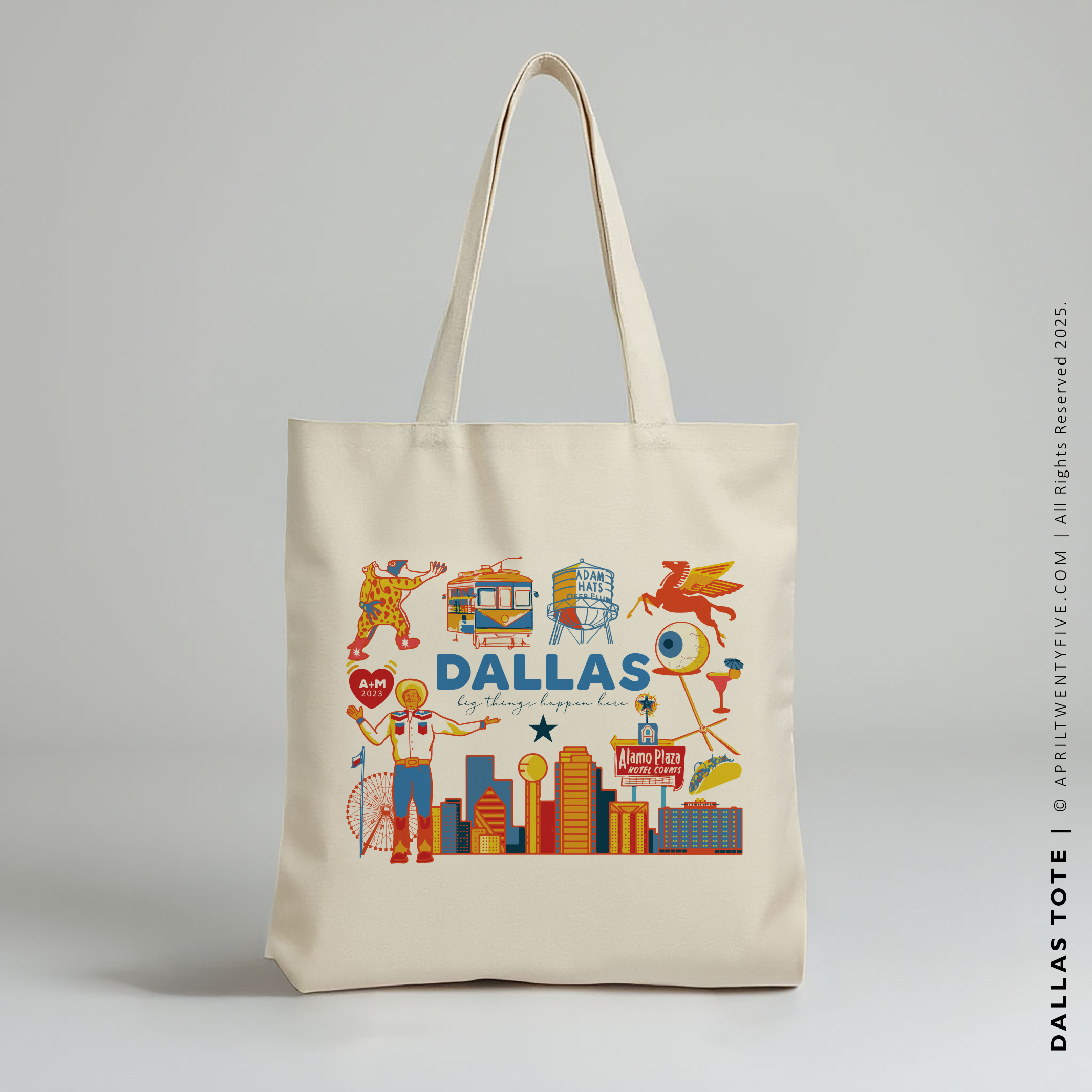 DALLAS | Dallas, Texas Canvas Tote