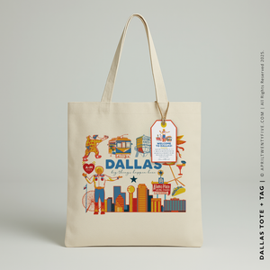 DALLAS | Dallas, Texas Canvas Tote
