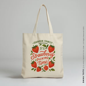 DANA | Strawberry Picking Tote (Personalized)
