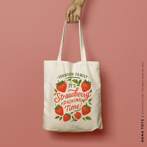 DANA | Strawberry Picking Tote (Personalized)