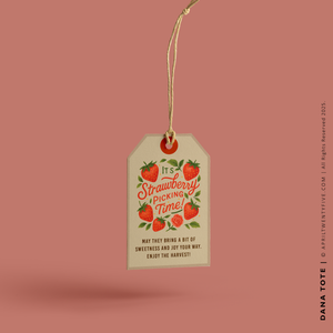DANA | Strawberry Picking Tote (Personalized)