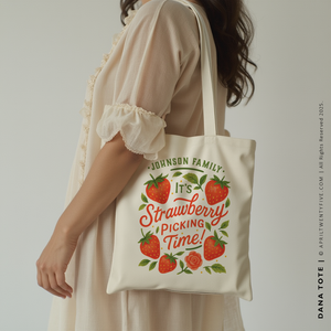 DANA | Strawberry Picking Tote (Personalized)