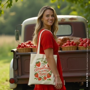 DANA | Strawberry Picking Tote (Personalized)