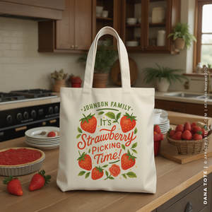 DANA | Strawberry Picking Tote (Personalized)