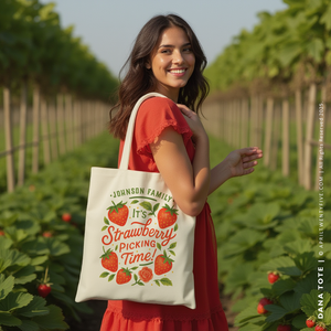 DANA | Strawberry Picking Tote (Personalized)