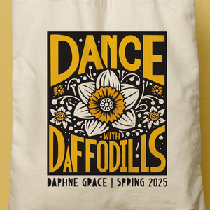 DAPHNE | Dance with Daffodils Spring Tote (Personalized)