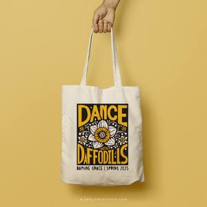 DAPHNE | Dance with Daffodils Spring Tote (Personalized)