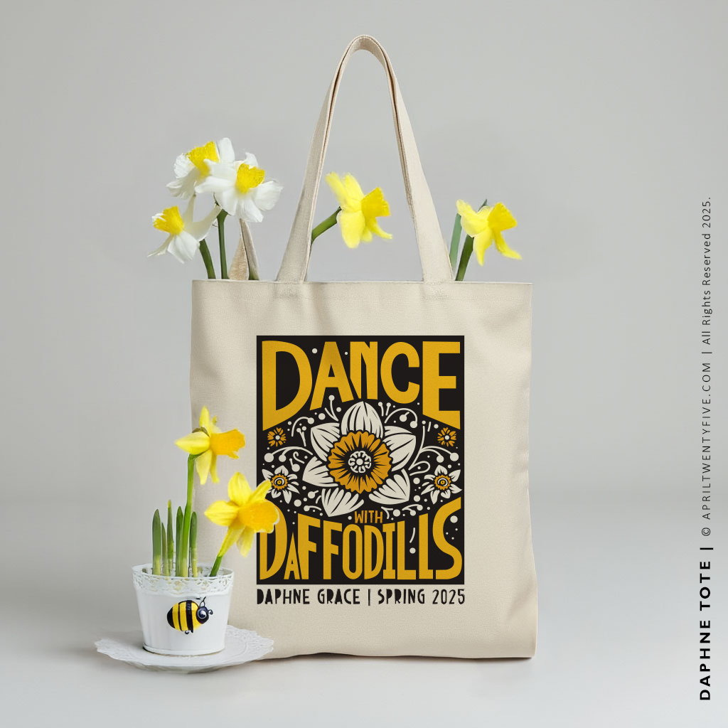 DAPHNE | Dance with Daffodils Spring Tote (Personalized)