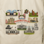 Load image into Gallery viewer, AMELIA | Washington DC Tote Souvenir Canvas Tote Bag
