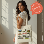 Load image into Gallery viewer, AMELIA | Washington DC Tote Souvenir Canvas Tote Bag

