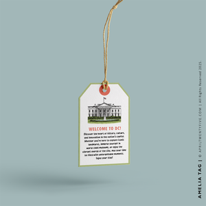 AMELIA | Washington DC Tote Souvenir Canvas Tote Bag