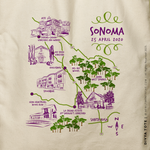 Load image into Gallery viewer, DIVYA | Sonoma, California Map Tote
