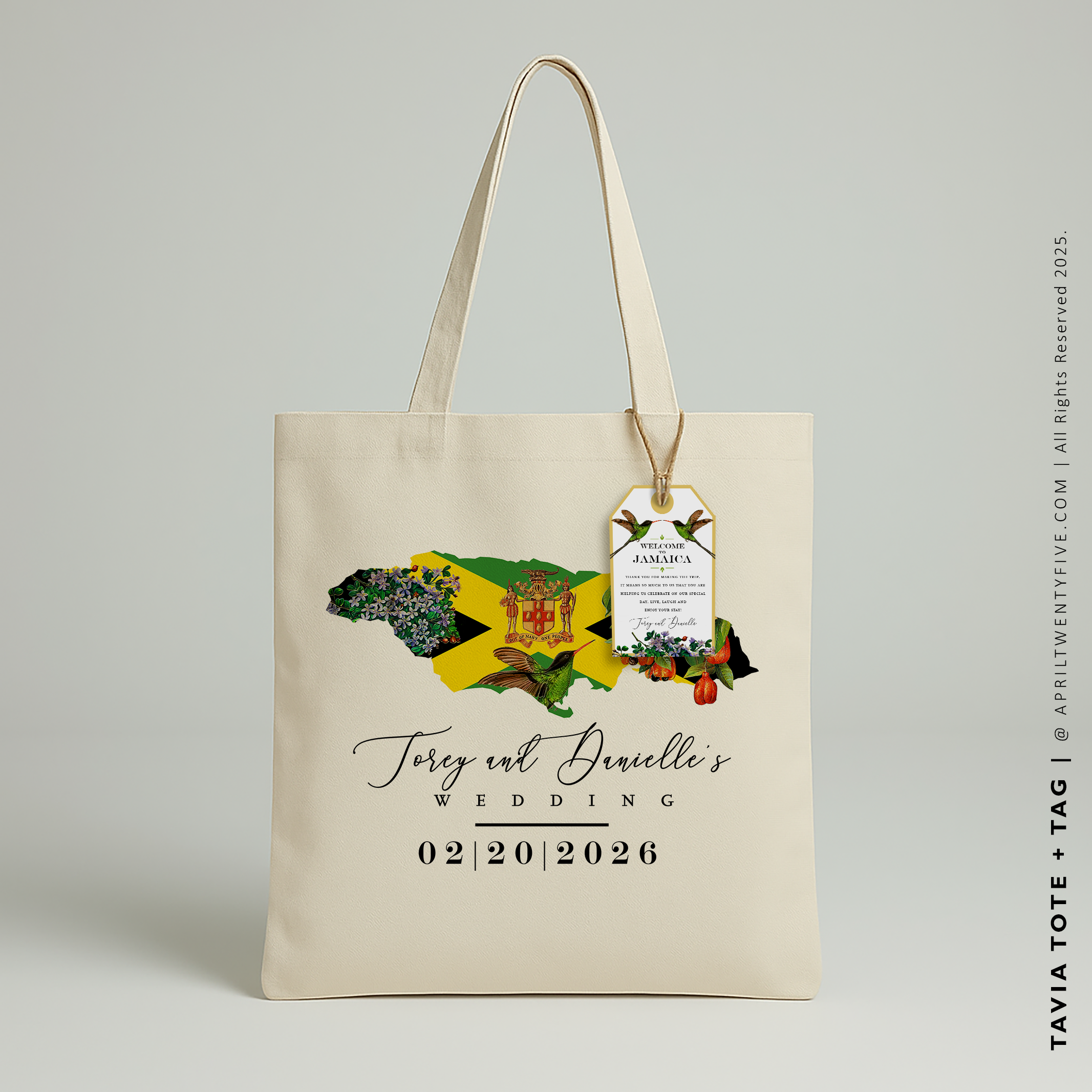 TAVIA | Jamaica Map Tote