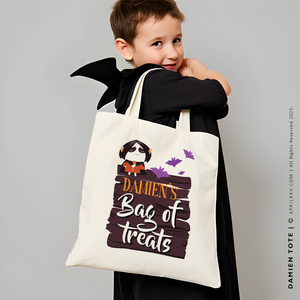 DAMIEN | Personalized Bag of Treats Canvas Tote