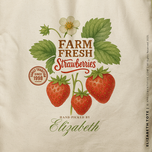 ELIZABETH | Strawberry Picking Tote