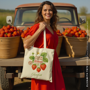 ELIZABETH | Strawberry Picking Tote