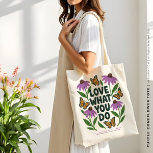 ECHINACEA | Wildflowers of Wisconsin Tote