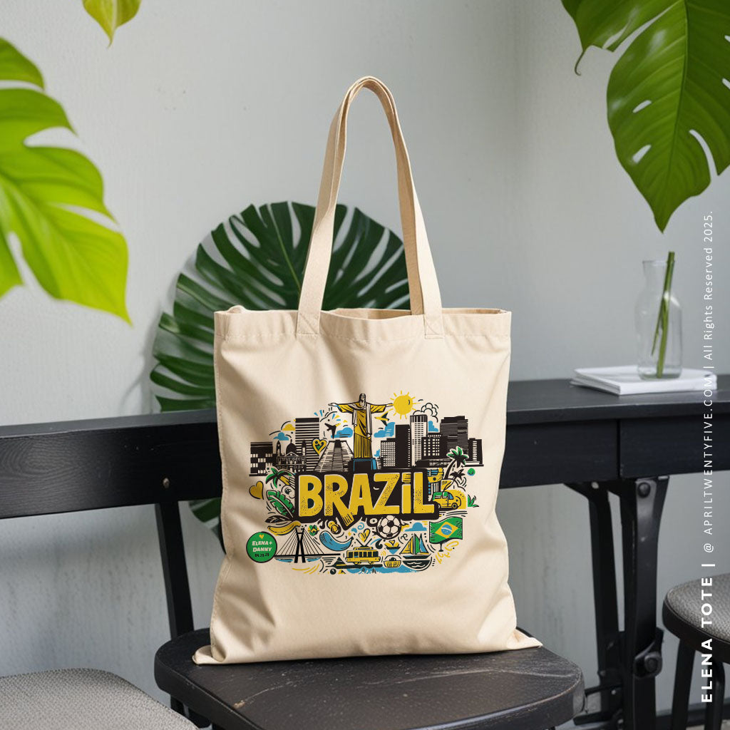 ELENA | Brazil Canvas Tote