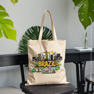 ELENA | Brazil Canvas Tote
