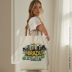 ELENA | Brazil Canvas Tote