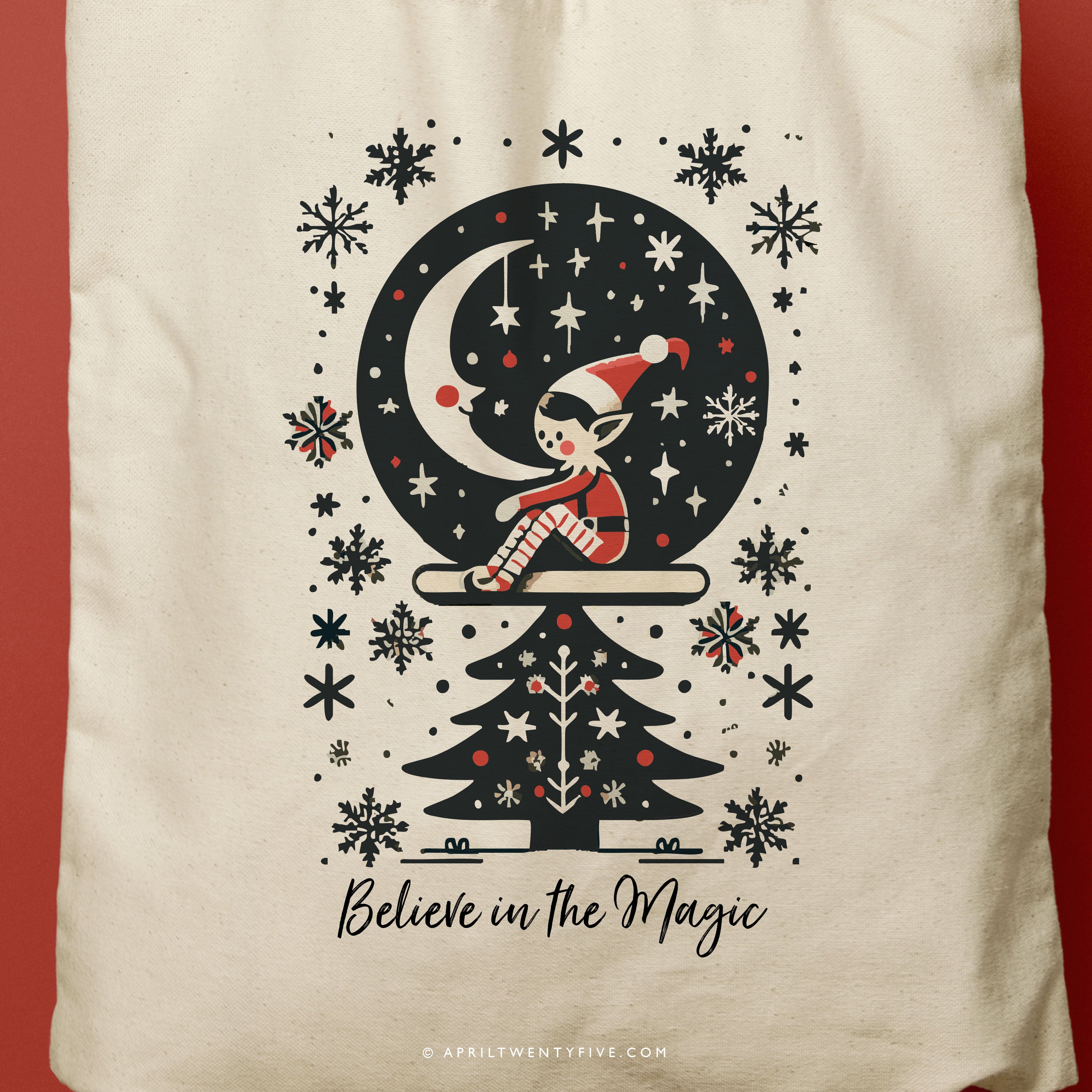 ELF | Elf on a Shelf Tote Christmas Tote