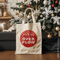 EMMA | Christmas Stocking Overflow Canvas Tote thumbnail