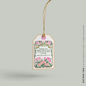 Lola Esther | Personalized Floral Canvas Tote