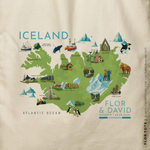 Load image into Gallery viewer, FLOR | Iceland Map Tote
