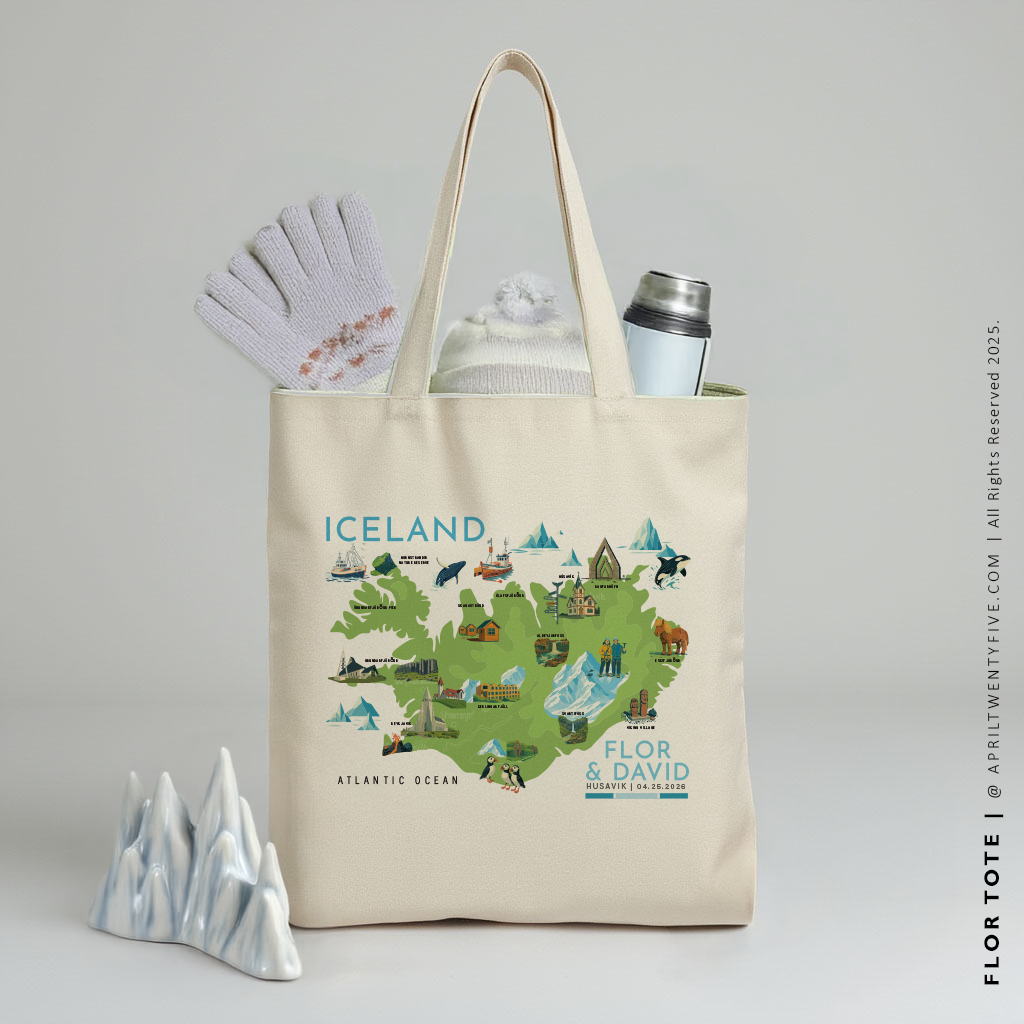 FLOR | Iceland Map Tote