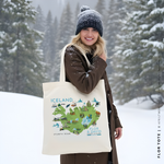 Load image into Gallery viewer, FLOR | Iceland Map Tote
