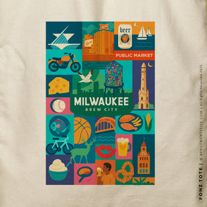 FONZ | Milwaukee Wisconsin Souvenir Tote