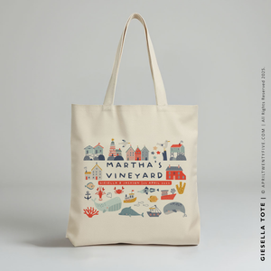 GIESELLA | Martha's Vineyard, Cape Cod Canvas Tote