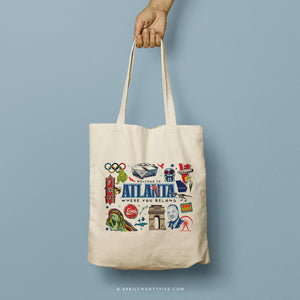 HAZEL | Atlanta, Georgia Canvas Tote