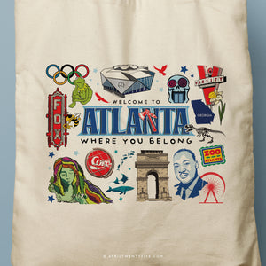 HAZEL | Atlanta, Georgia Canvas Tote