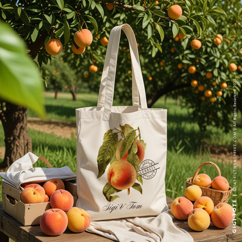 GIGI | Georgia Peach Canvas Tote