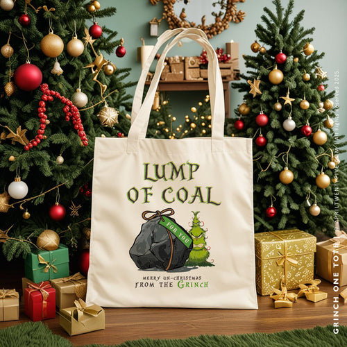 GRINCH ONE | Lump of Coal Canvas Tote