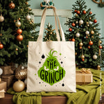 Load image into Gallery viewer, GRINCH TWO | Christmas Canvas Tote
