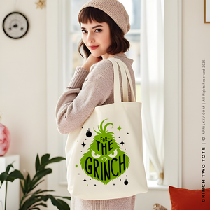 GRINCH TWO | Christmas Canvas Tote