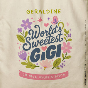 Geraldine Gigi | Personalized Canvas Tote