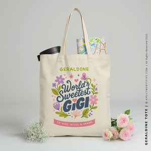 Geraldine Gigi | Personalized Canvas Tote