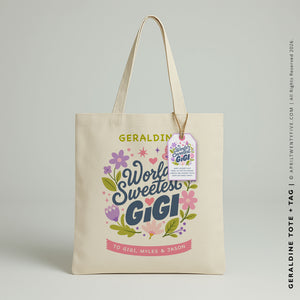 Geraldine Gigi | Personalized Canvas Tote