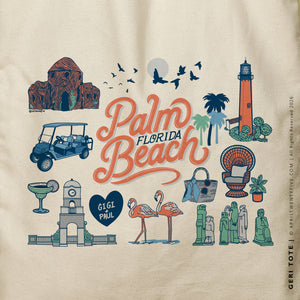 Geri Palm Beach | Canvas Tote Bag
