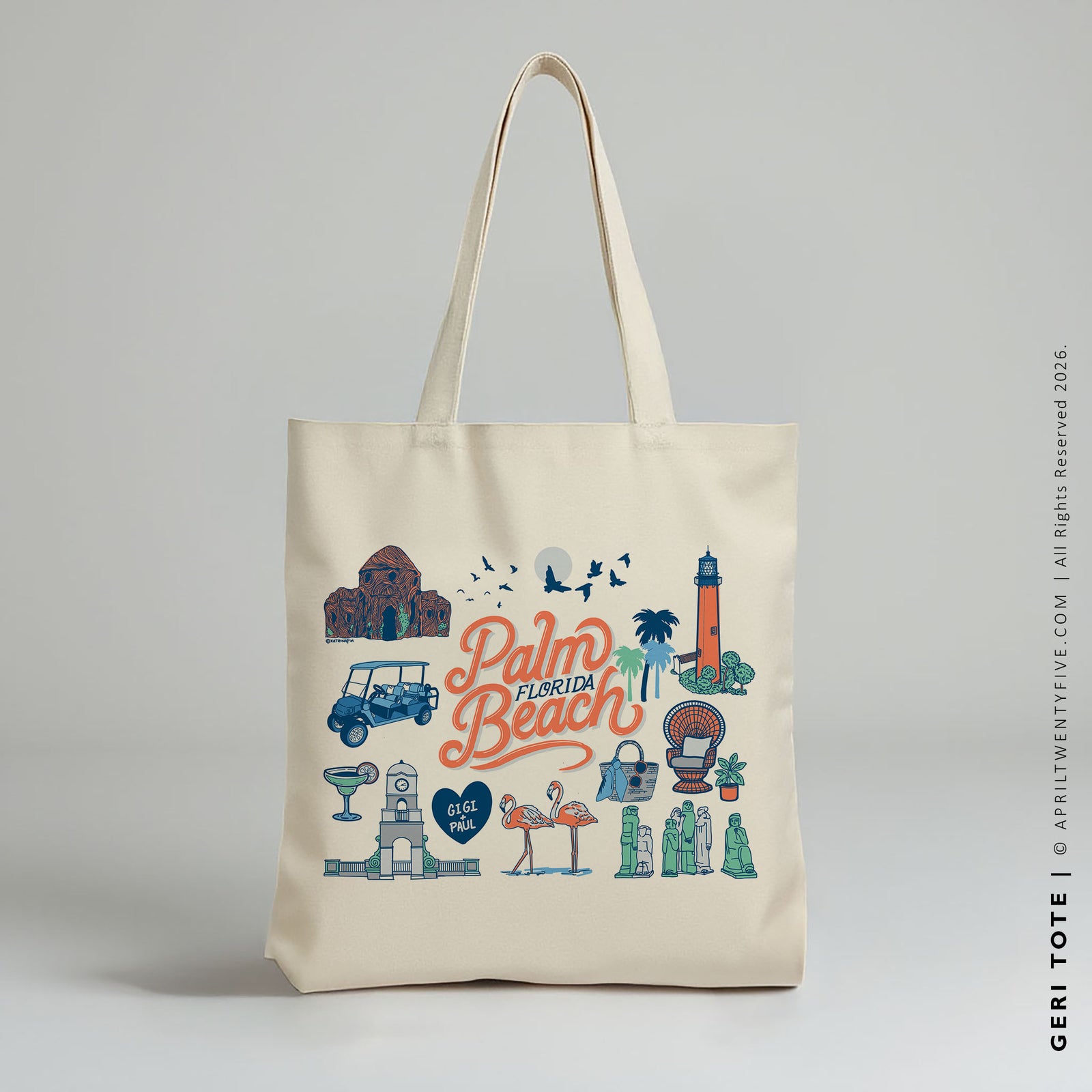 Geri Palm Beach | Canvas Tote Bag