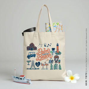 Geri Palm Beach | Canvas Tote Bag